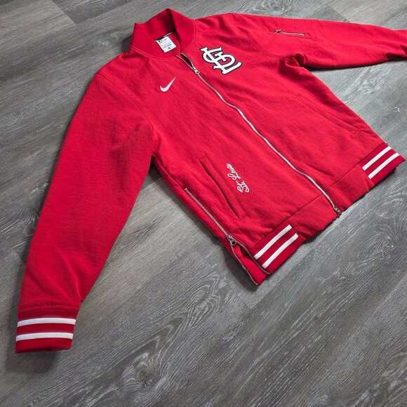 Men's Nike - Medium -  St. Louis Cardinals Red Bomber Jacket - MLB Authentic - Picture 3 of 14